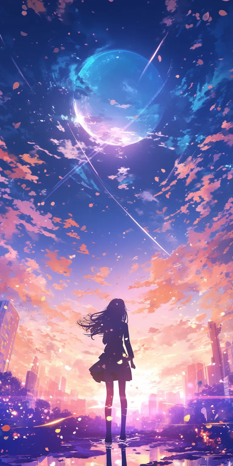 anime background wallpaper sky, hyouka, galaxy, lockscreen, dororo