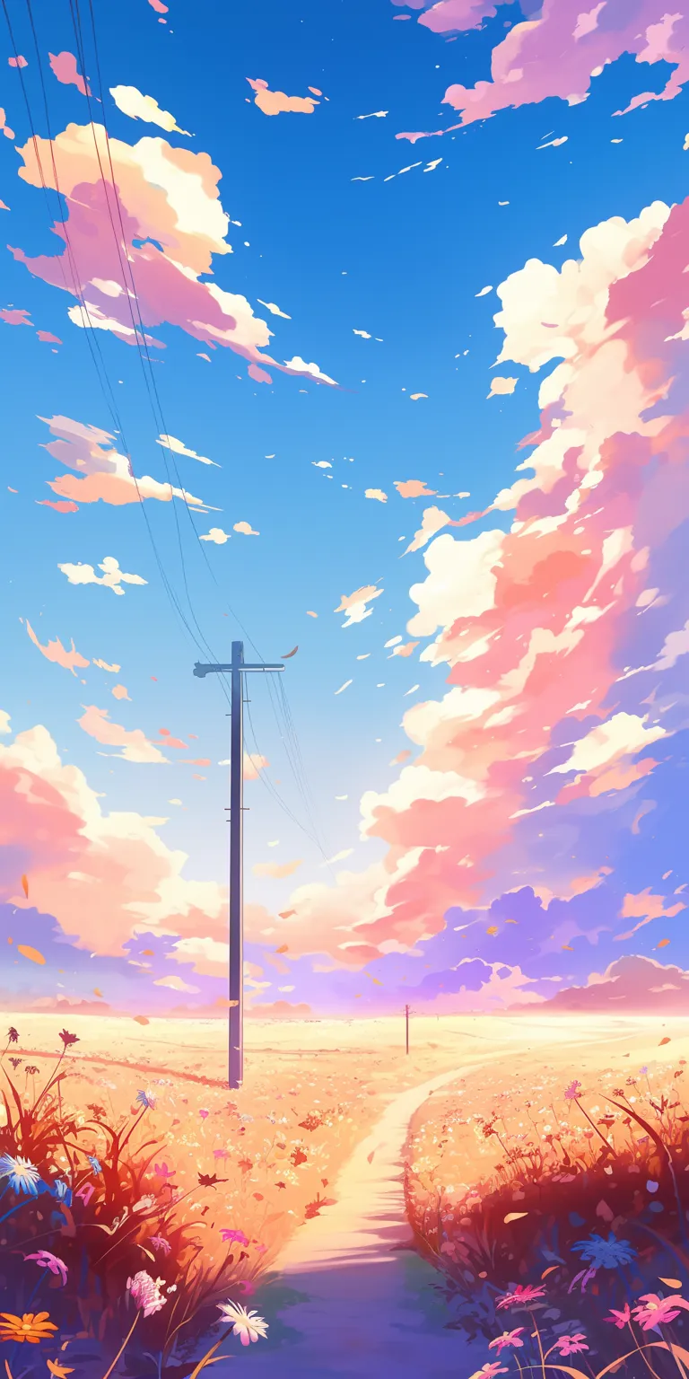 cartoon desktop wallpaper sky, backgrounds, scenery, lockscreen, background
