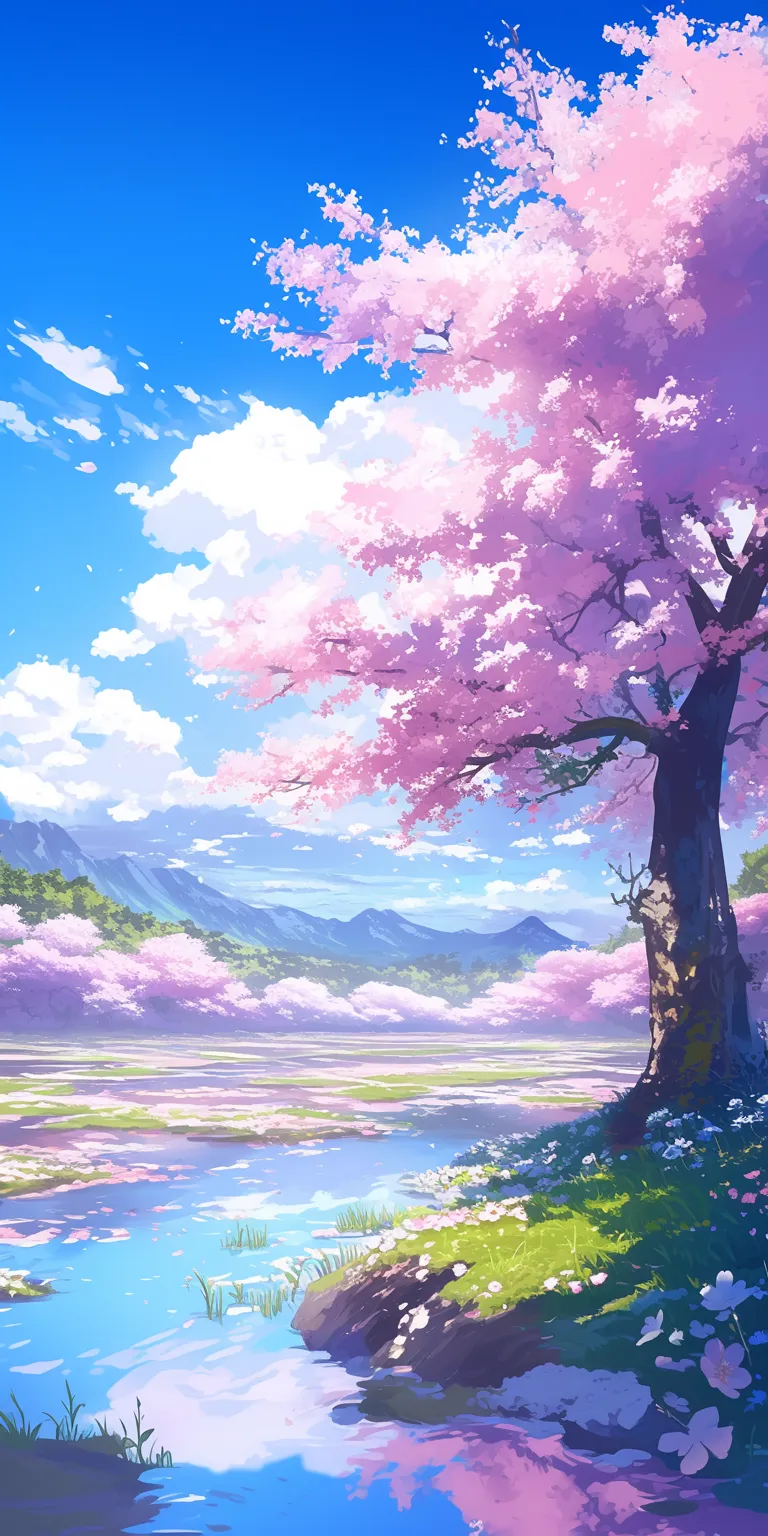 anime cherry blossom wallpaper kamisama, noragami, 2560x1440, mushishi, scenery