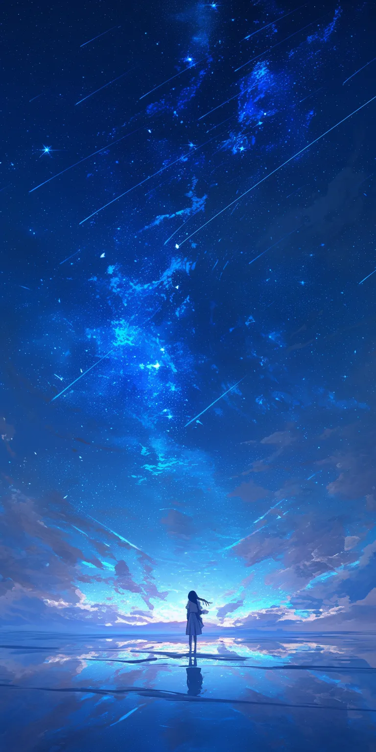 hd anime wallpapers sky, galaxy, evergarden, lockscreen, star