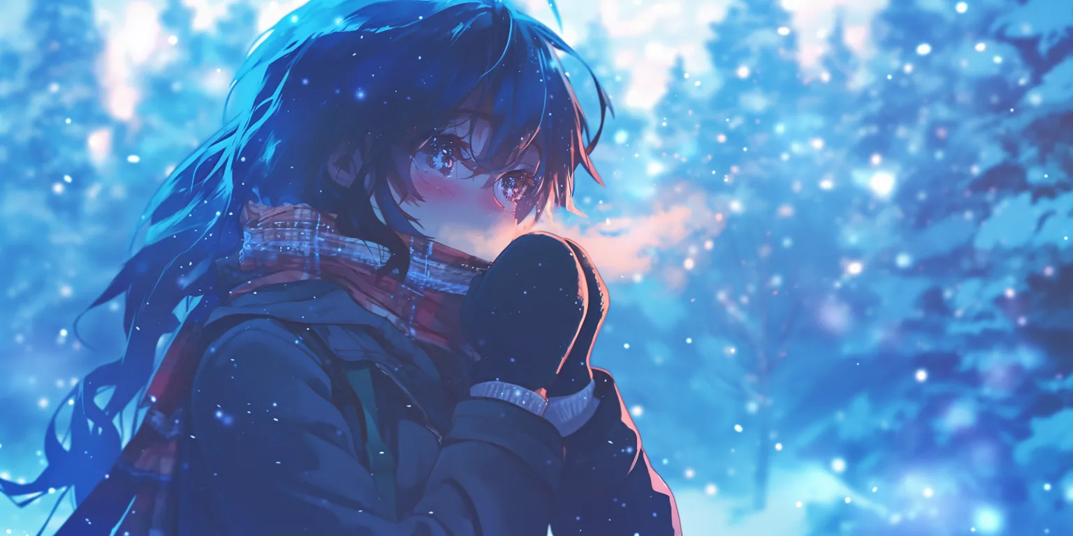 winter anime wallpaper noragami, winter, ciel, erased, hiro