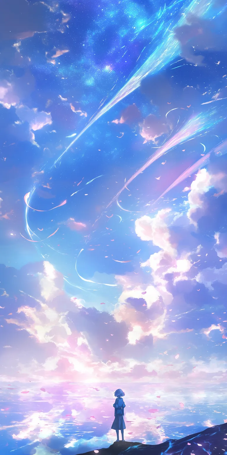 anime wallpaper for android sky, ciel, galaxy, wall, background