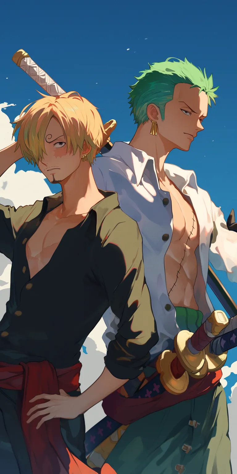 luffy zoro sanji wallpaper sabo, howls, sanji, fmab, wano