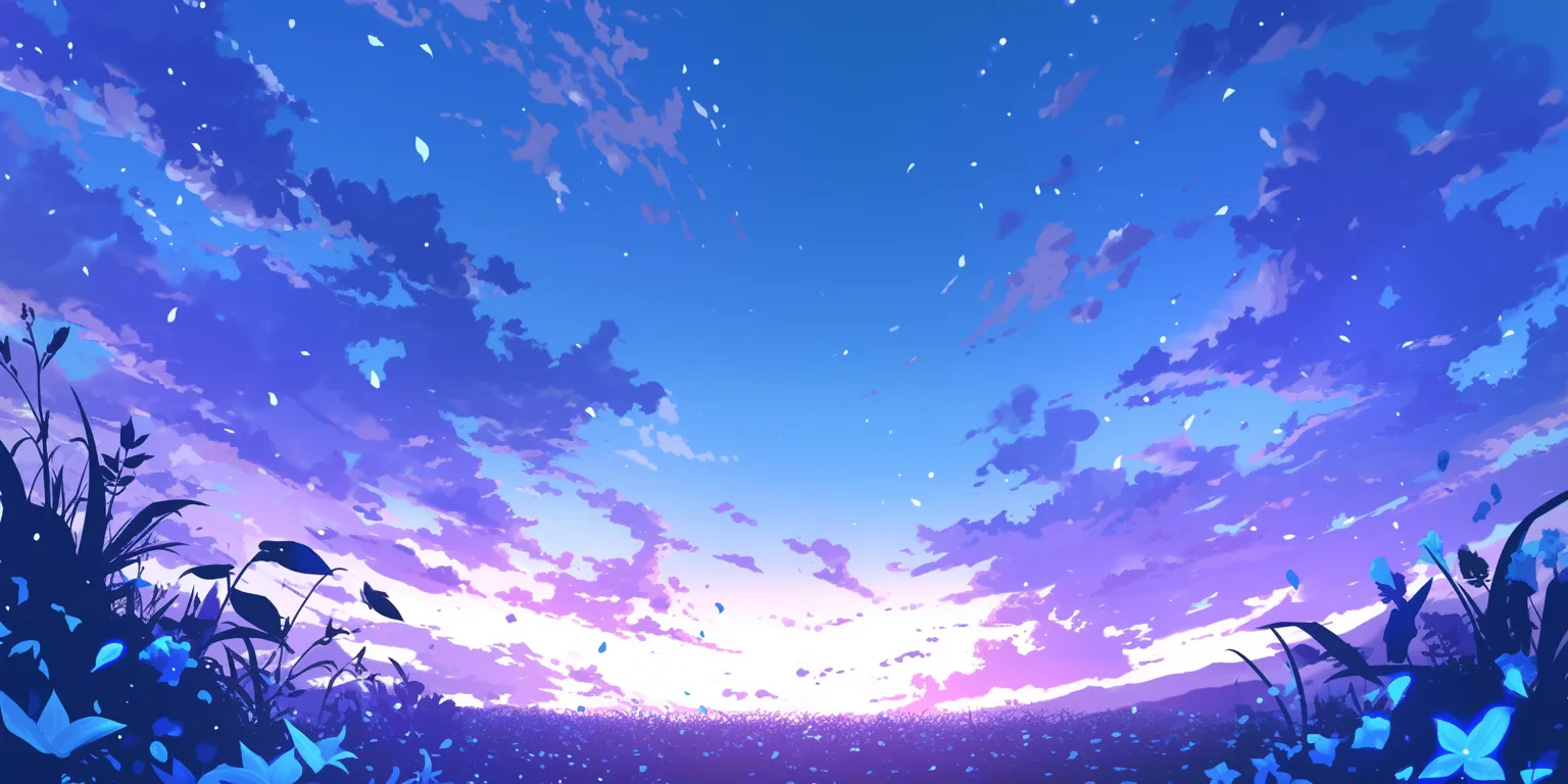purple anime background sky, 2560x1440, galaxy, bocchi, 1920x1080