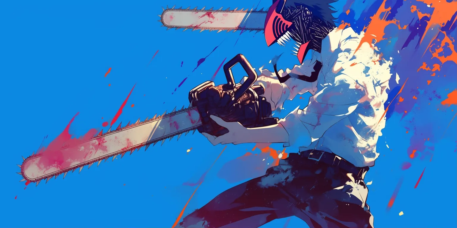 denji chainsaw man wallpaper flcl, kaneki, mononoke, champloo, lagann