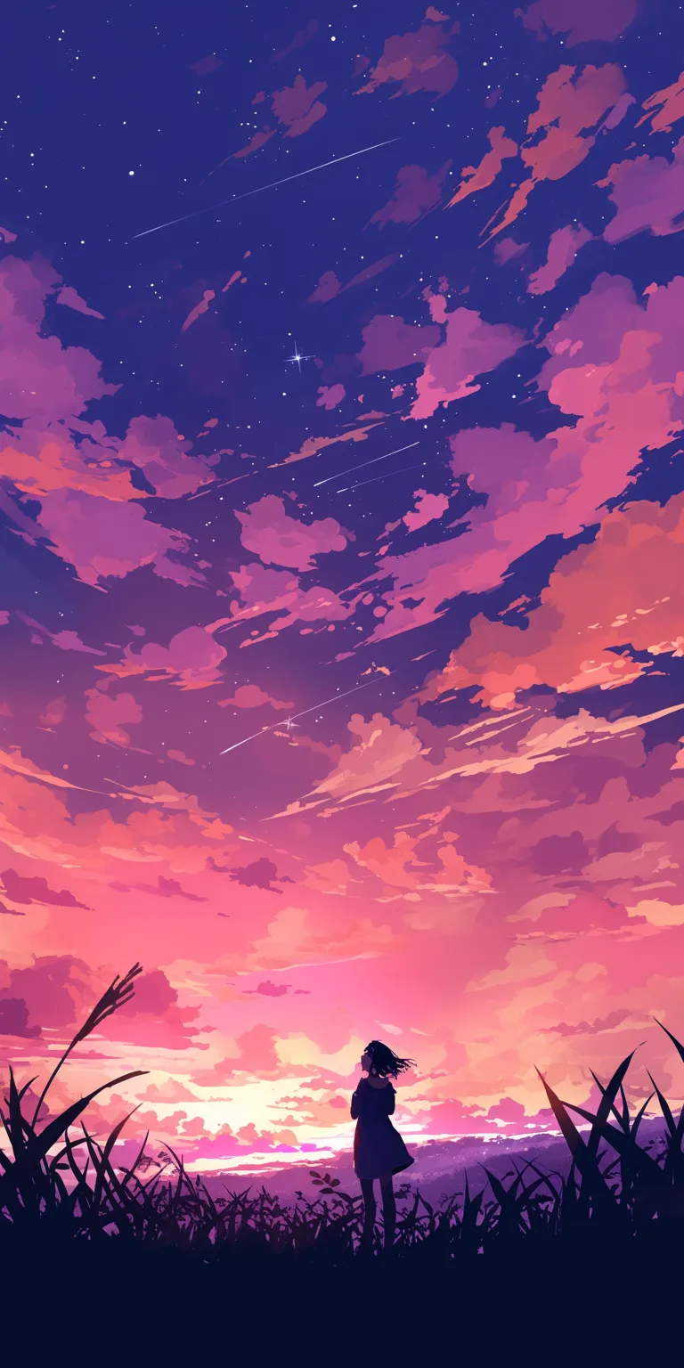 iphone moving wallpaper sky, lockscreen, sunset, background, flcl