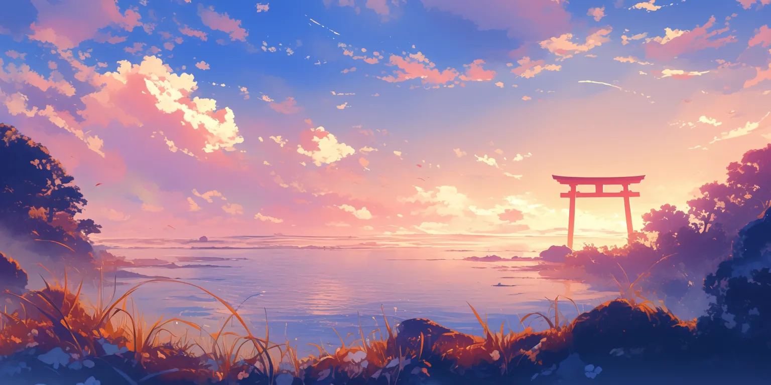 anime scenery wallpaper 4k ghibli, 3440x1440, 2560x1440, scenery, sunset