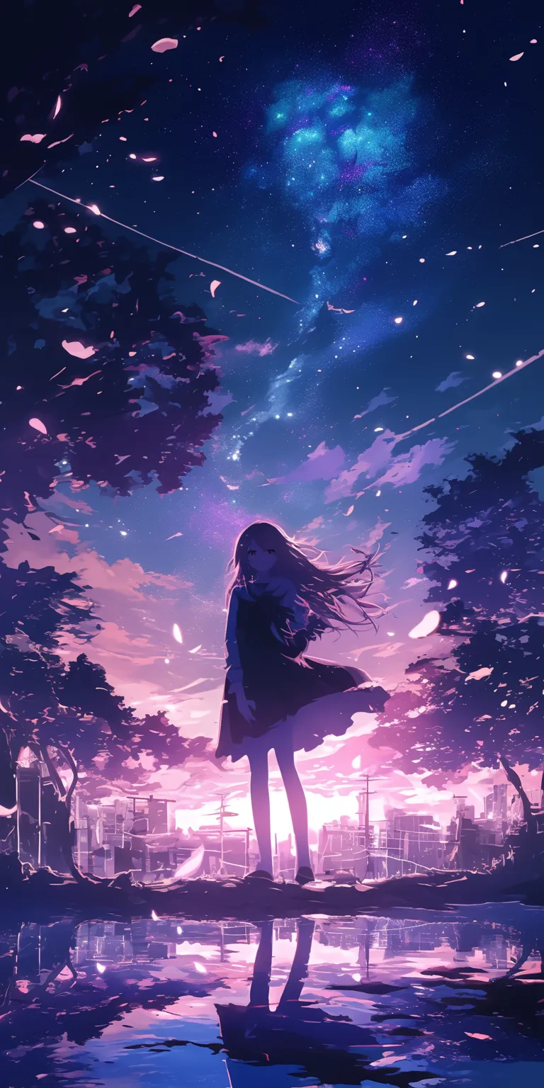 anime purple wallpaper noragami, sky, star, galaxy