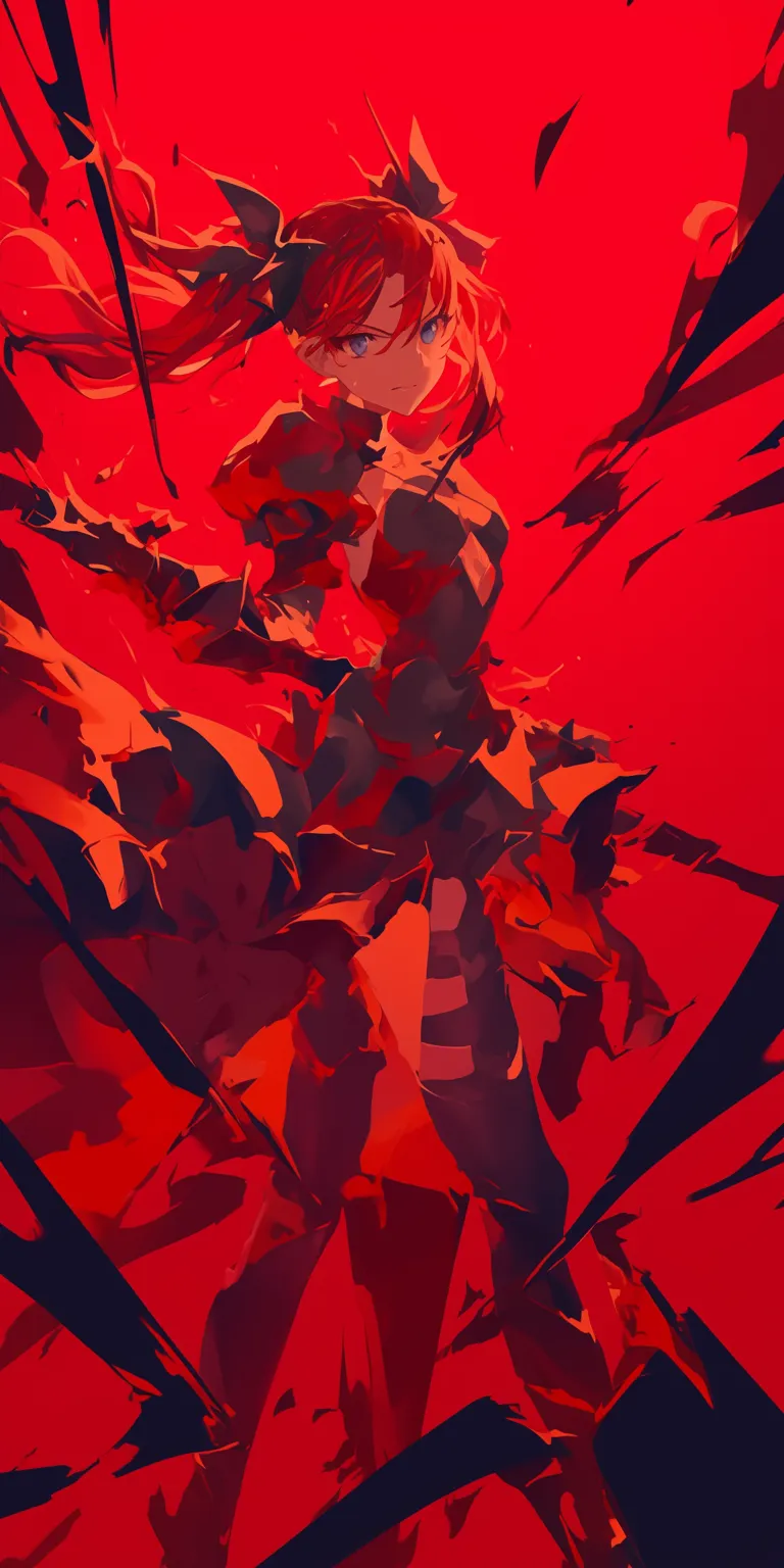 red wallpaper anime gurren, lagann, fullmetal, franxx