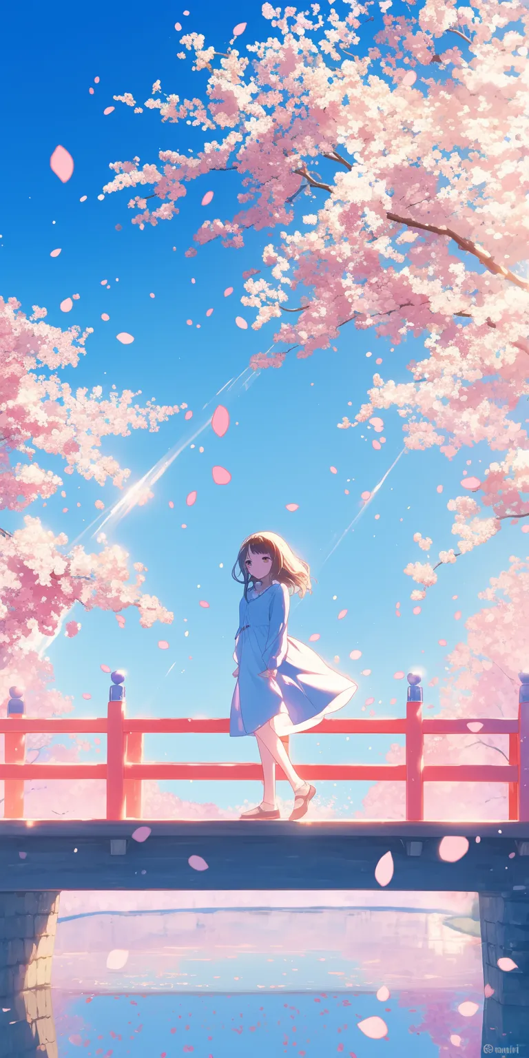 anime cherry blossom wallpaper sakura, haru, ghibli, sky, nishimiya