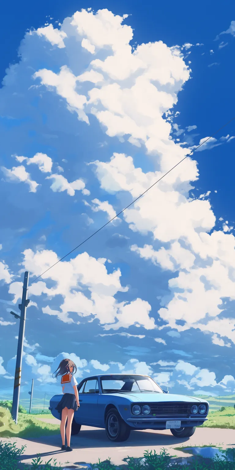 anime car wallpaper sky, ciel, mushishi, flcl, champloo
