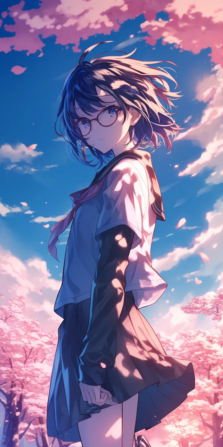 moving wallpapers for android mirai, sky, sakura, kuriyama, oregairu