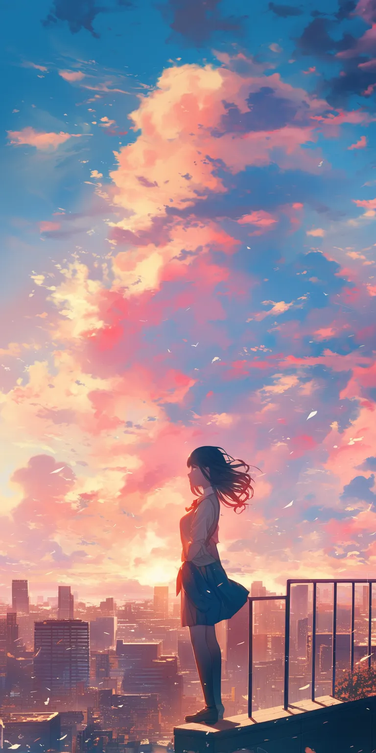 1920 x 1080 anime wallpaper sky, sunset, lockscreen, 2560x1440, ghibli