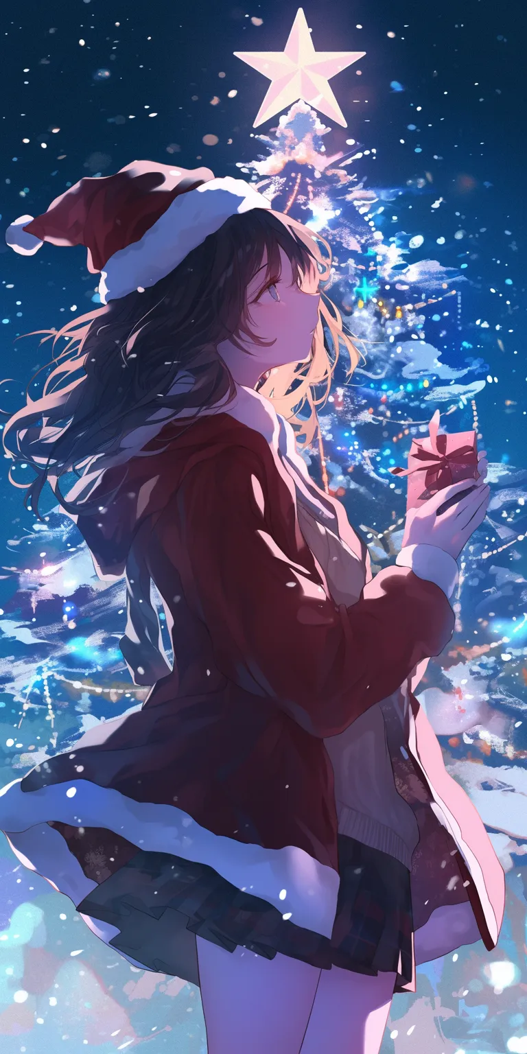 anime christmas wallpaper hyouka, christmas, haru, kakegurui, yumeko