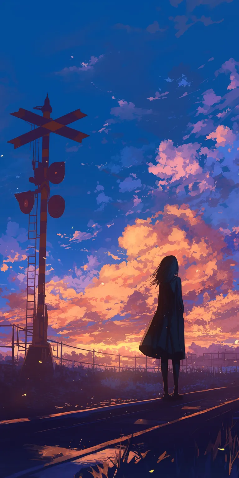 cool anime wallpaper 4k sky, flcl, sunset, lofi, ciel