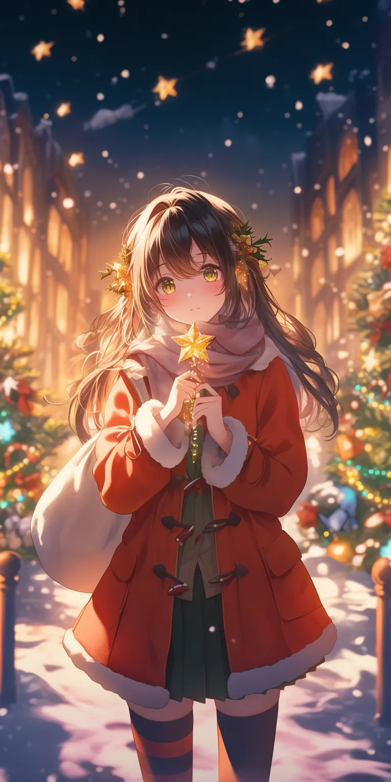 christmas anime wallpaper christmas, tomori, xmas, yuuki, yuru