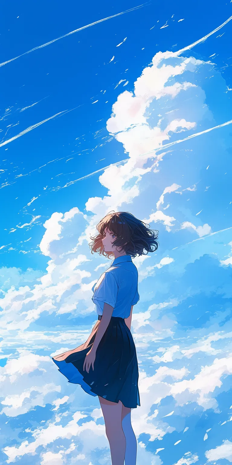 wallpaper 4k anime sky, ghibli, haru, ponyo, ocean
