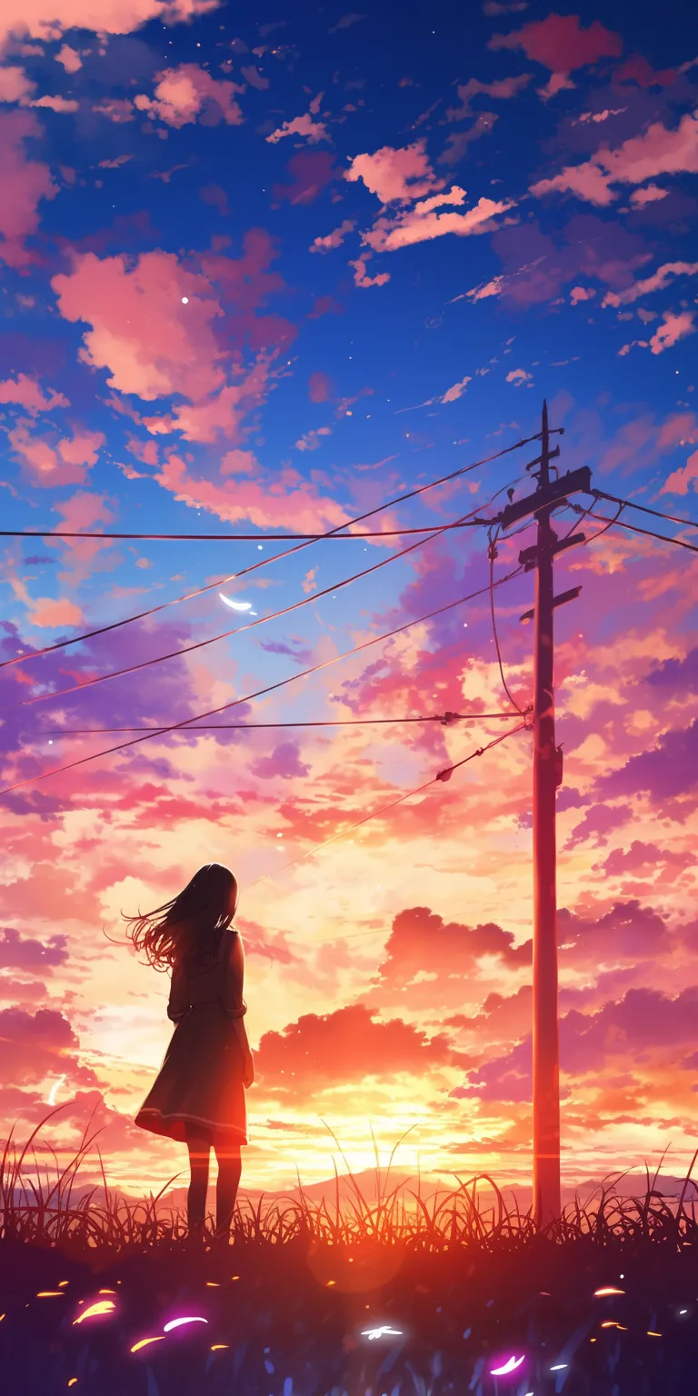 anime sunset wallpaper noragami, sunset, flcl, sky