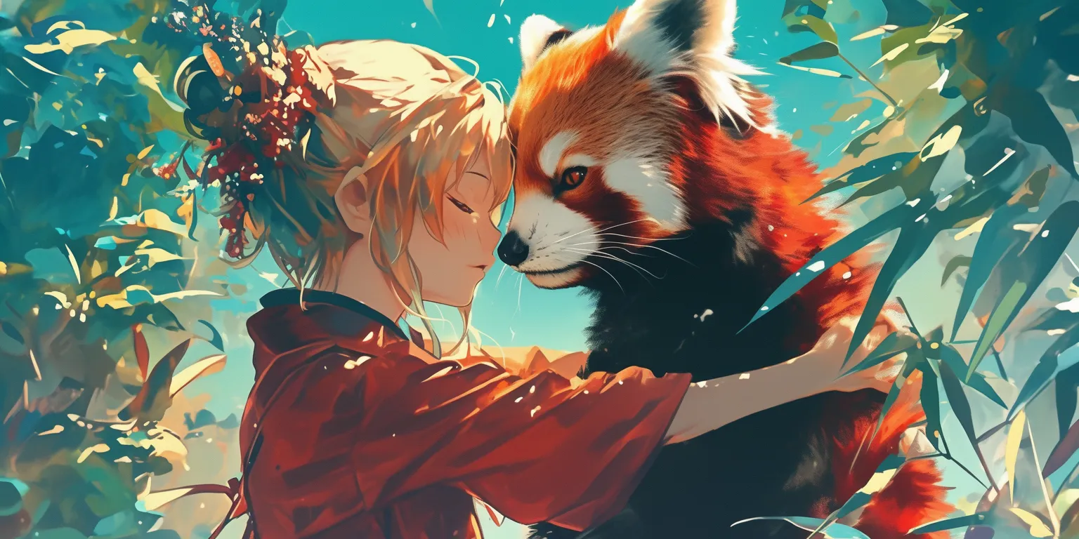 red panda wallpaper fox, denji, inuyasha, rwby, howl's
