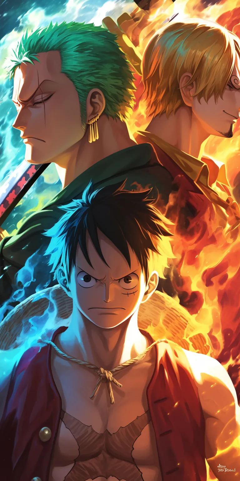 luffy zoro sanji wallpaper wano, todoroki, luffy, fmab, bnha