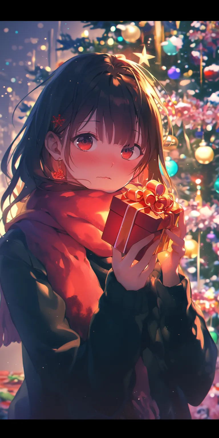 anime christmas wallpaper christmas, xmas, oregairu, nishimiya, mirai