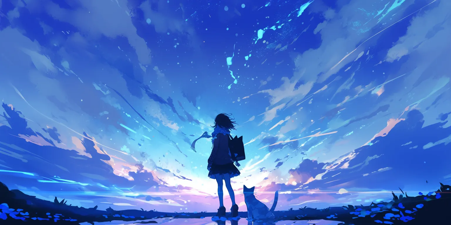 all anime wallpaper sky, ghibli, flcl, ciel, blue