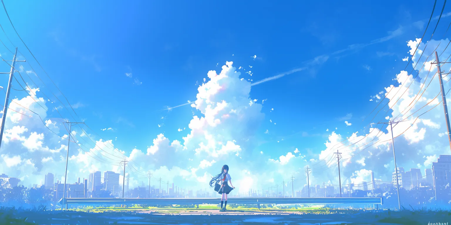 background moving sky, mirai, 1920x1080, aqua, 3440x1440