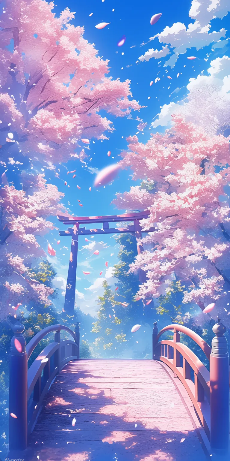 anime cherry blossom wallpaper sakura, ghibli, kamisama, japan, lockscreen