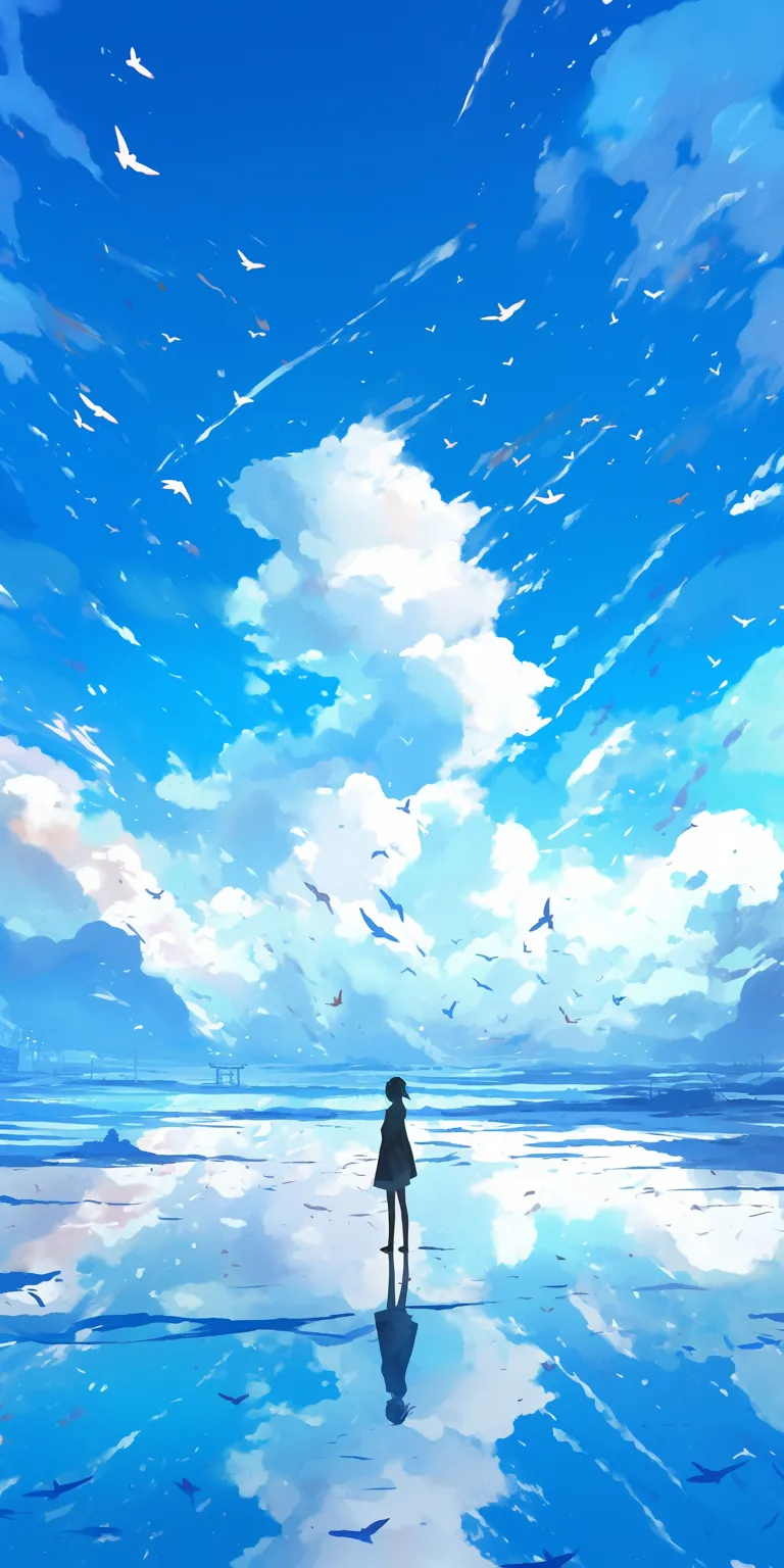 high quality anime wallpapers ocean, sky, ciel, evergarden, ghibli