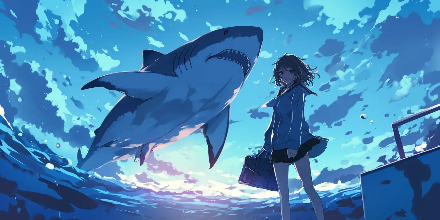 shark wallpaper 4k shark, haru, ocean, juuzou, 1920x1080