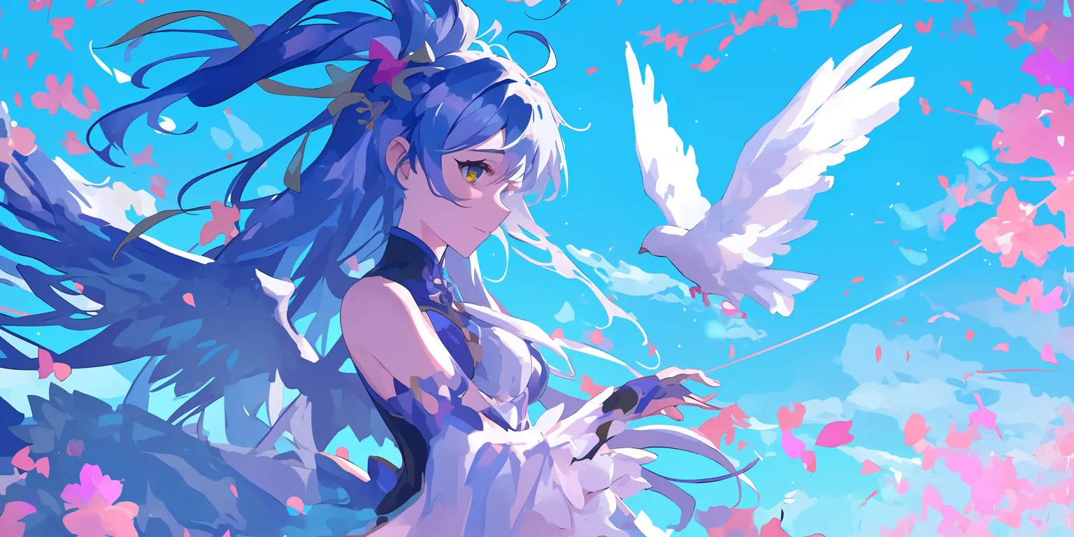 anime cover photo tenki, rem, aqua, 1920x1080, seraph