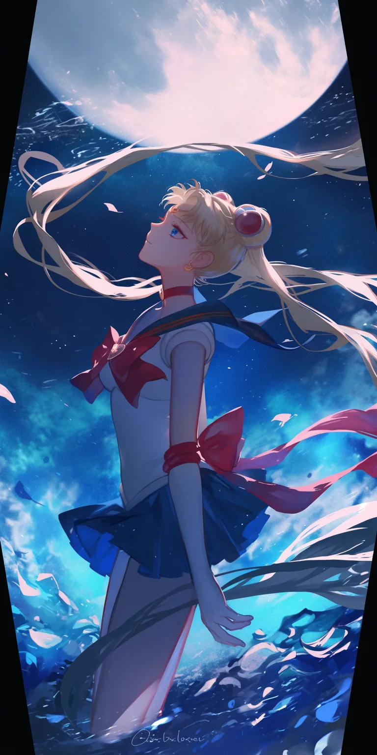 sailor moon desktop wallpaper sailor, sky, star, nazuna, mirai