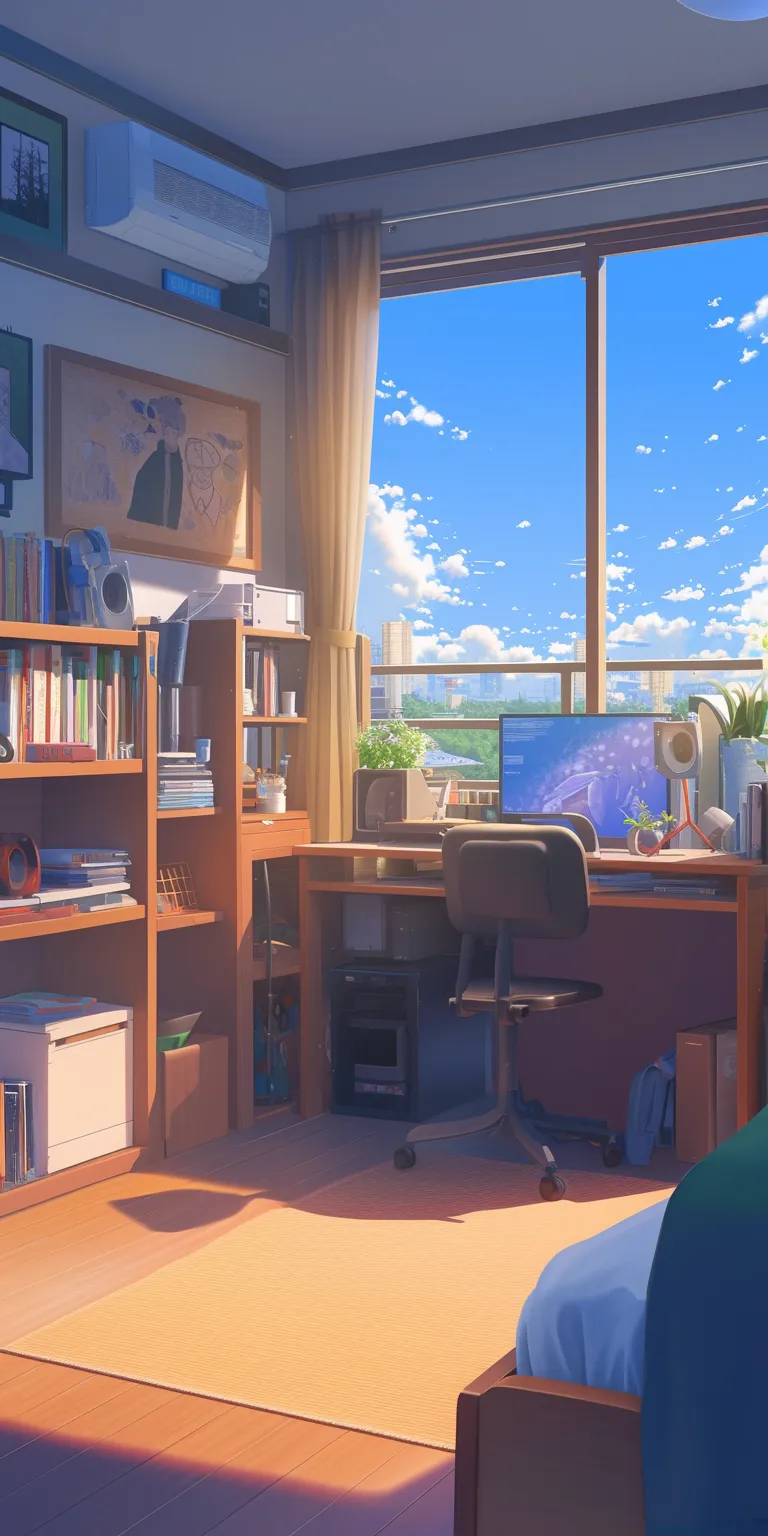 anime bed background classroom, room, lofi, backgrounds, windows