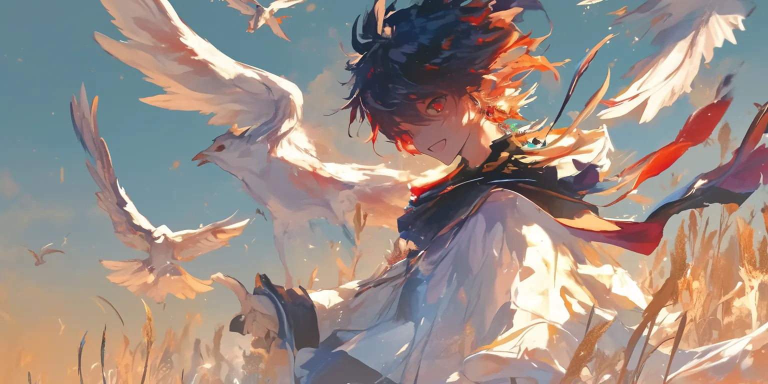 1080p anime wallpaper dazai, todoroki, seraph, flare, tenki