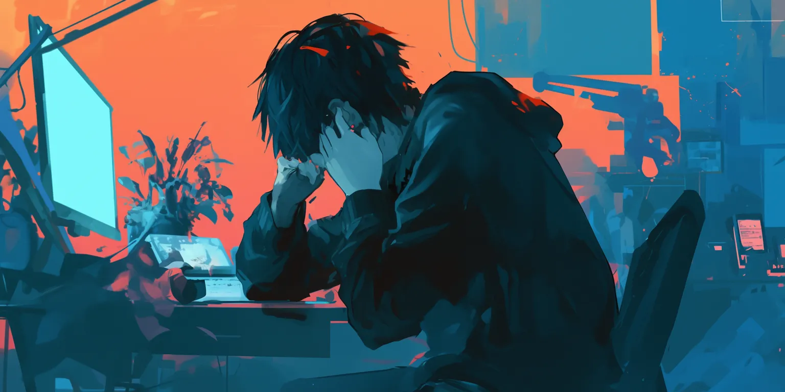 sad wallpaper anime lofi, depression, lonely, study, yato