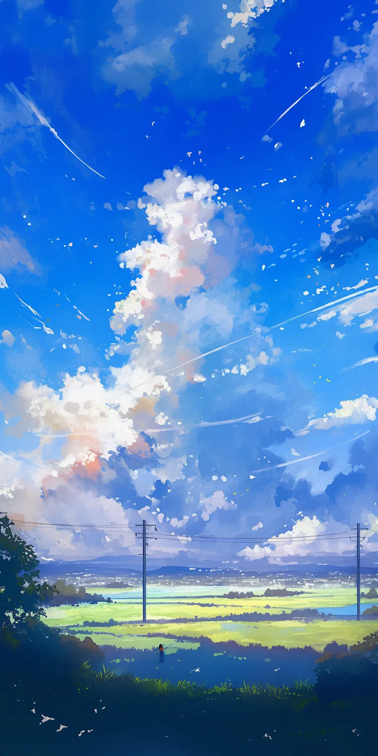 anime backgrounds iphone sky, ciel, 2560x1440, 3440x1440, scenery