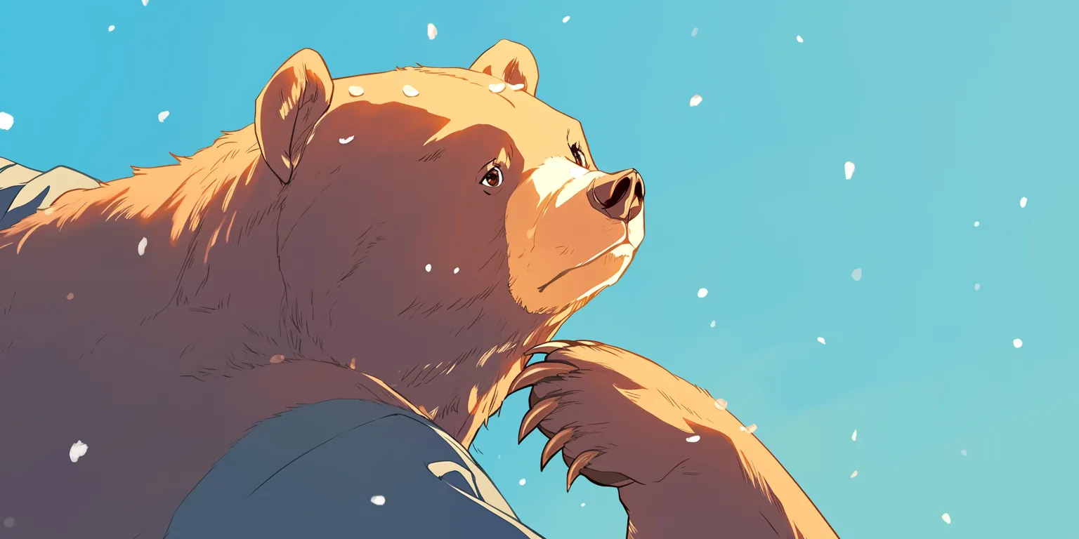 brown bear wallpaper bear, capybara, ghibli, teddy, winter