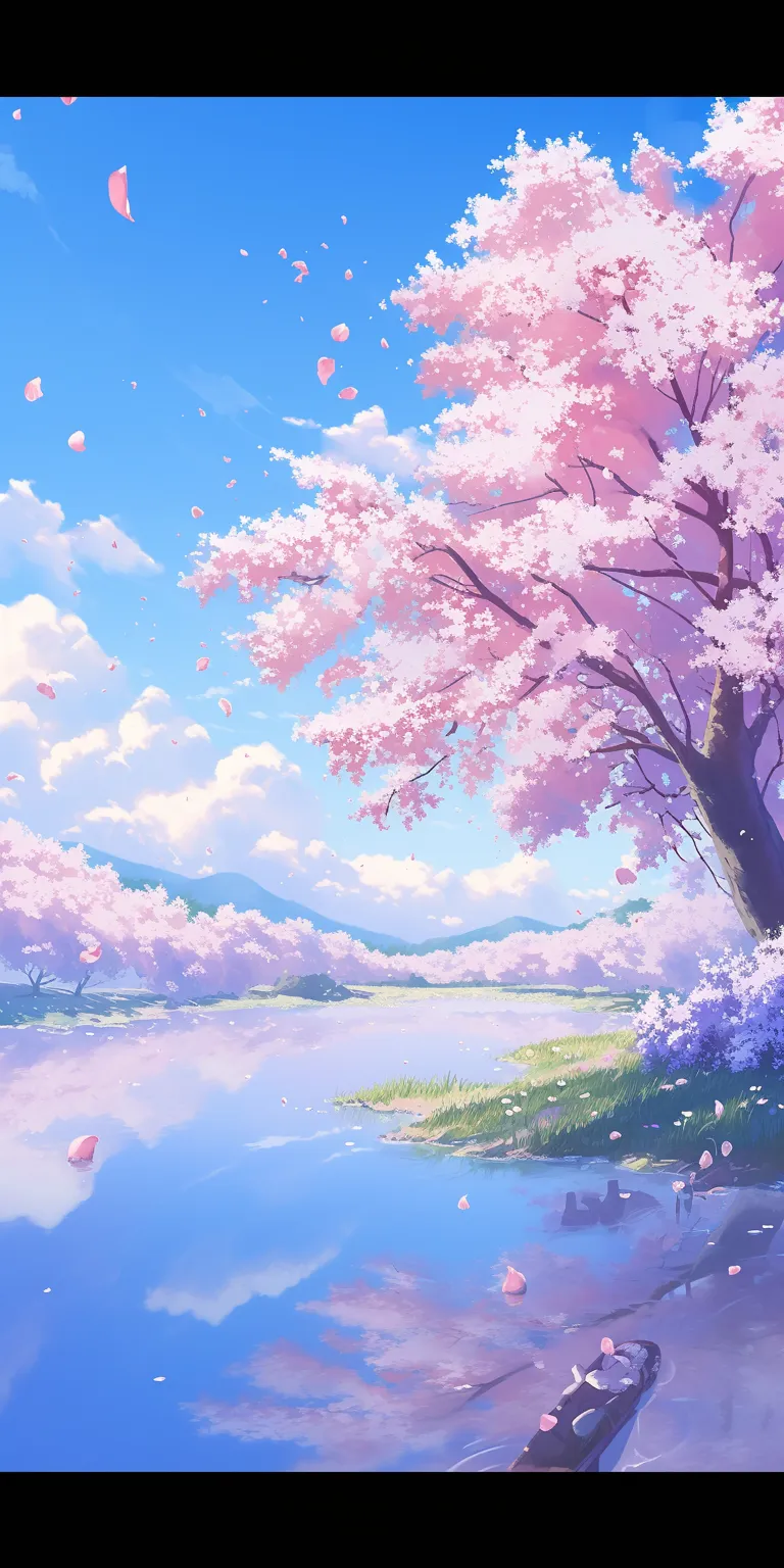 cherry blossom anime wallpaper sakura, 2560x1440, 1920x1080, blossom, kamisama