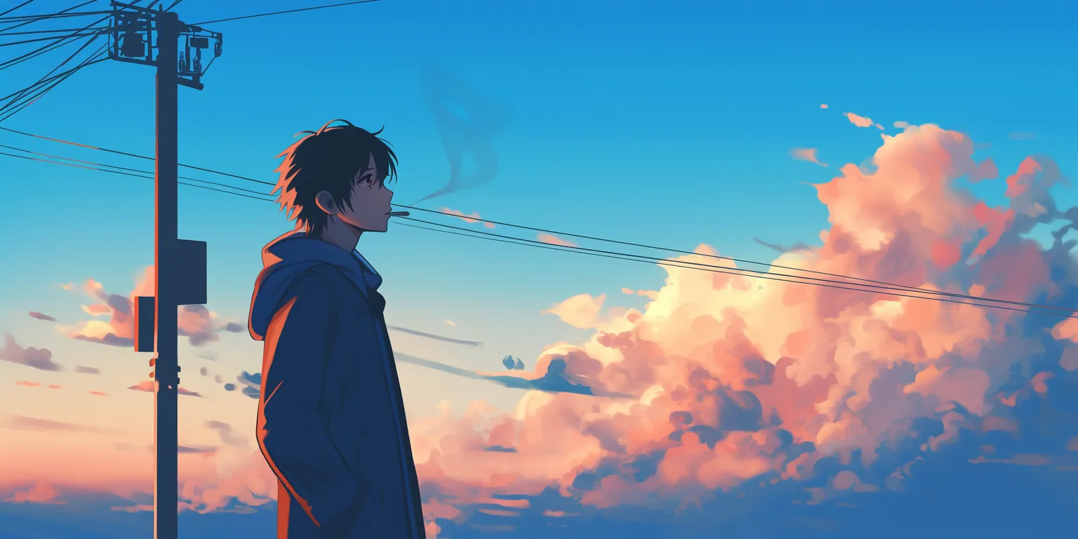 chill anime wallpaper sky, sunset, noragami, 3440x1440, haru