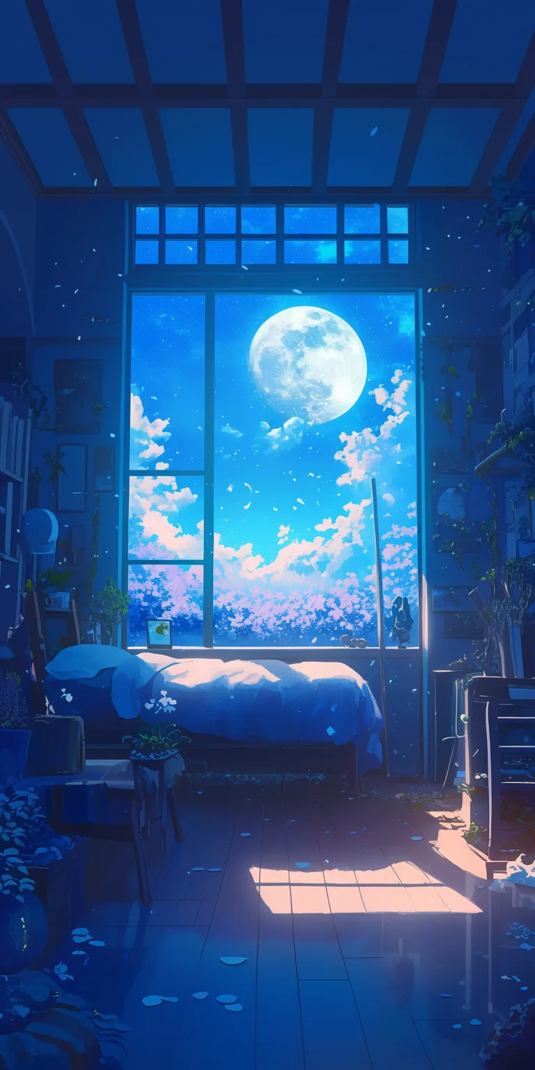 bedroom anime background ghibli, room, lofi, bedroom, 3440x1440