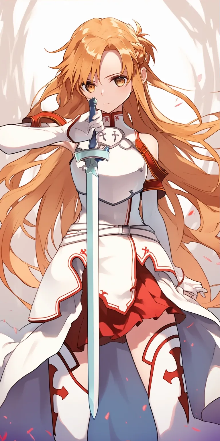 asuna yuuki wallpaper asuna, asuka, sword, sao, kurosaki