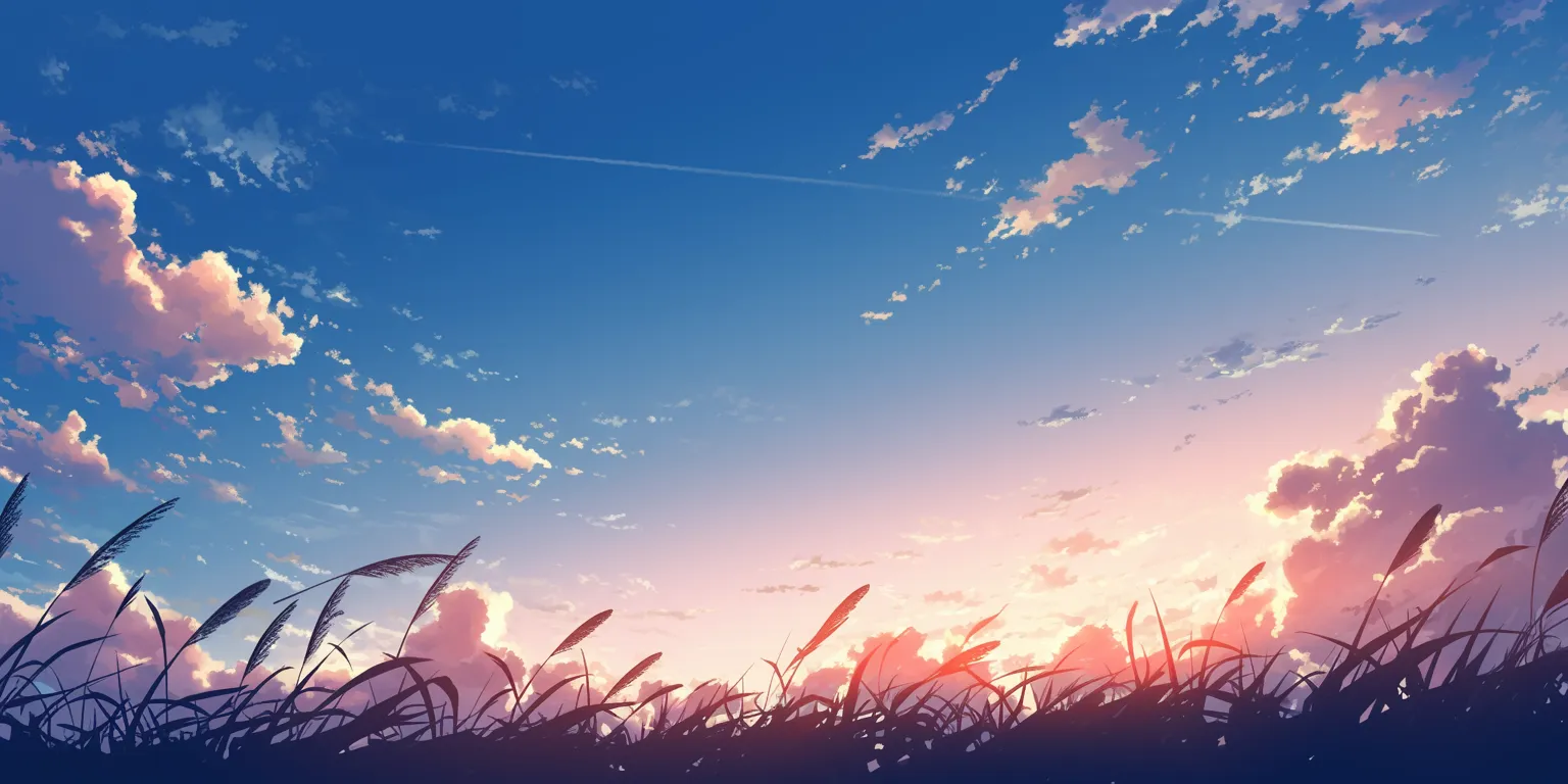 anime backgrounds iphone sky, sunset, ciel, 2560x1440, scenery