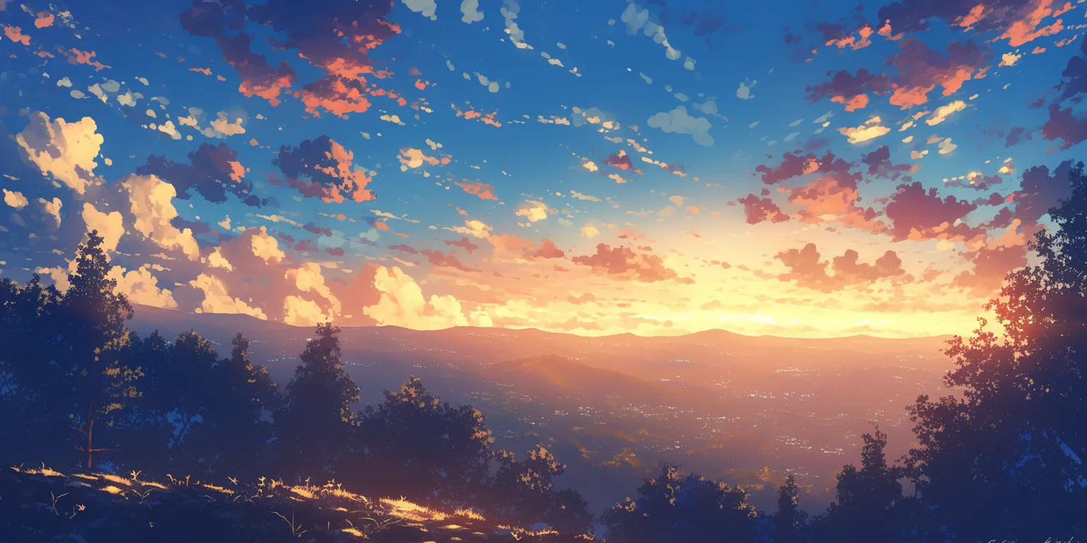 anime forest background sunset, 2560x1440, 3440x1440, 1920x1080, evergarden