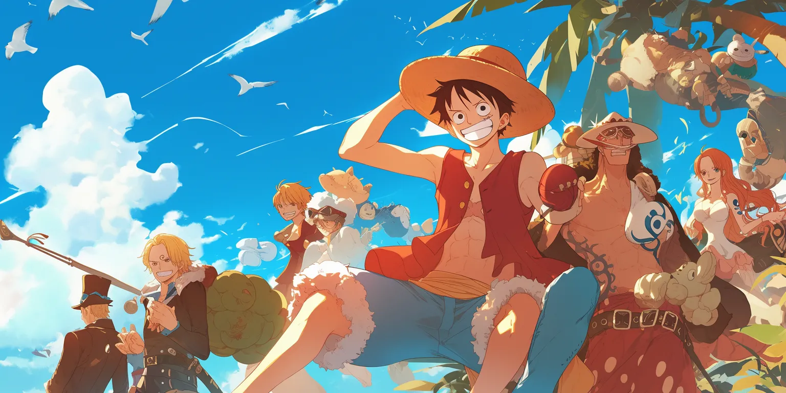 one piece android wallpaper flcl, luffy, champloo, ghibli, yuujinchou