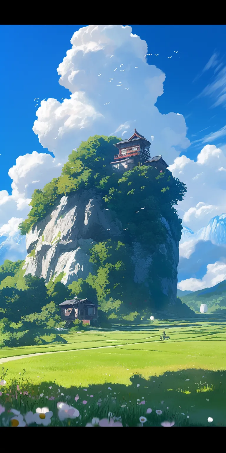 studio ghibli background ghibli, evergarden, mononoke, mushishi, mountain