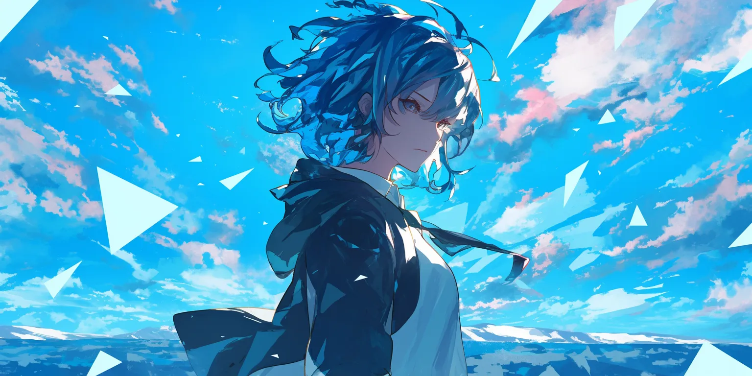 anime wallpaper cool touka, ciel, juuzou, ocean, sky