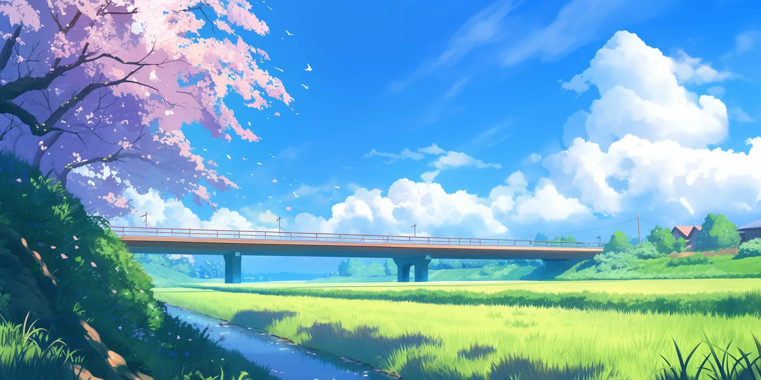anime background ghibli, scenery, flcl, 3440x1440, backgrounds