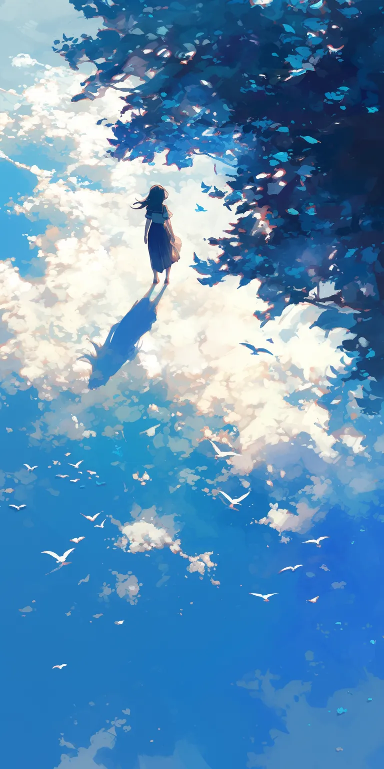 hd anime wallpaper sky, ciel, ghibli, 2560x1440, wonderland