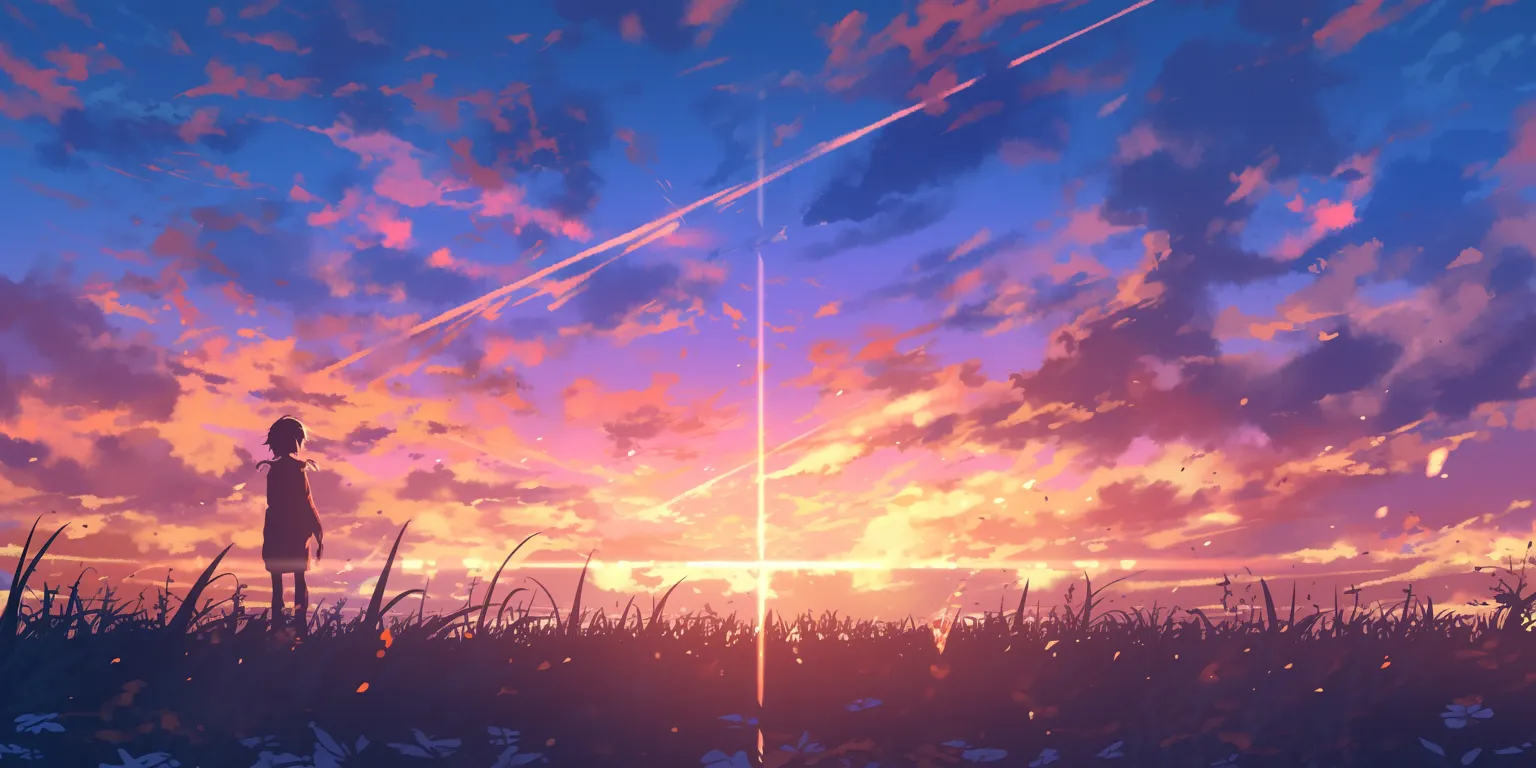 anime wallpaper aesthetic sunset, sky, franxx, 2560x1440, noragami