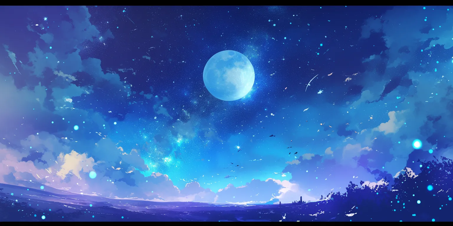 anime space background moon, evergarden, sky, 2560x1440, 1920x1080